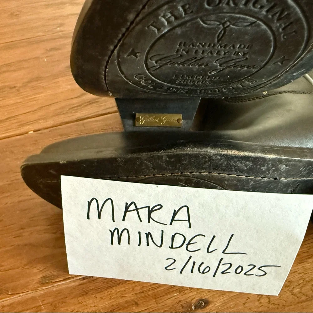 Golden Goose Wish Star Boot in Black and Yellow Embroidery 7 - Picture 6 of 10